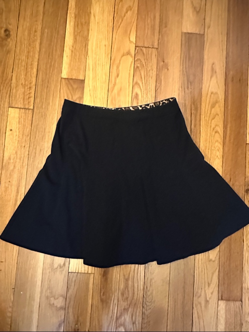 White House Black Market Classic Black Flared Women's Skirt
